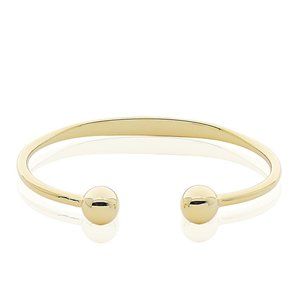 Pure Copper Magnetic Bracelet Traditional Ball Cuff Bangle Gold Toned